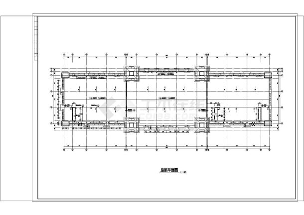 3层欧式酒店建筑施工CAD图纸设计-图一