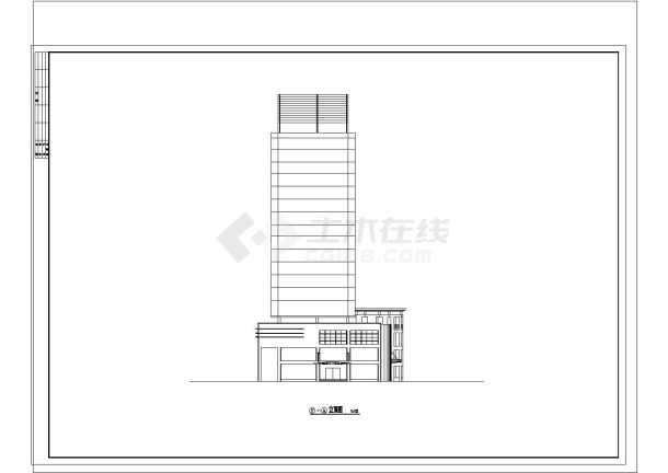 -1+18层阳光酒店建筑方案设计图-图一