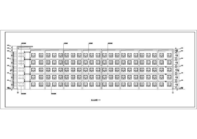某学校五层框架结构高档教学楼设计cad全套建筑施工图（甲级院设计）_图1