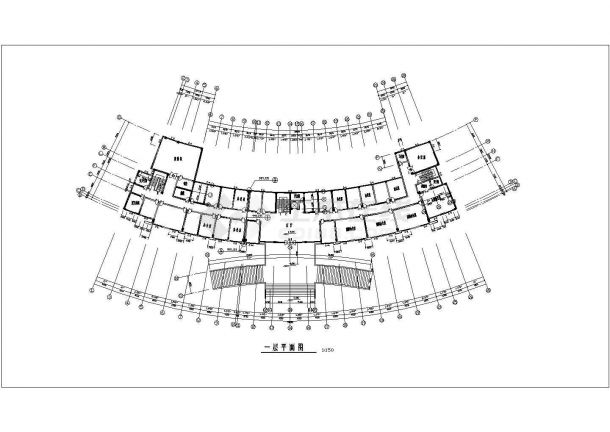 【最新】某市区高层行政办公建筑设计CAD图纸-图二