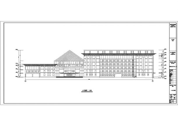【最新】某地区办公大厦设计CAD图纸-图二