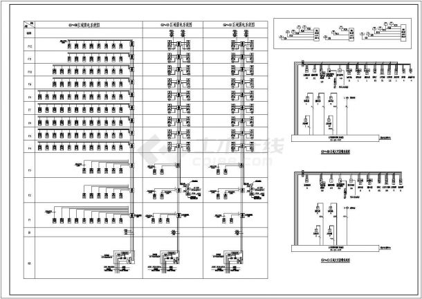 某10层及33层高层住宅CAD电气施工图-图一