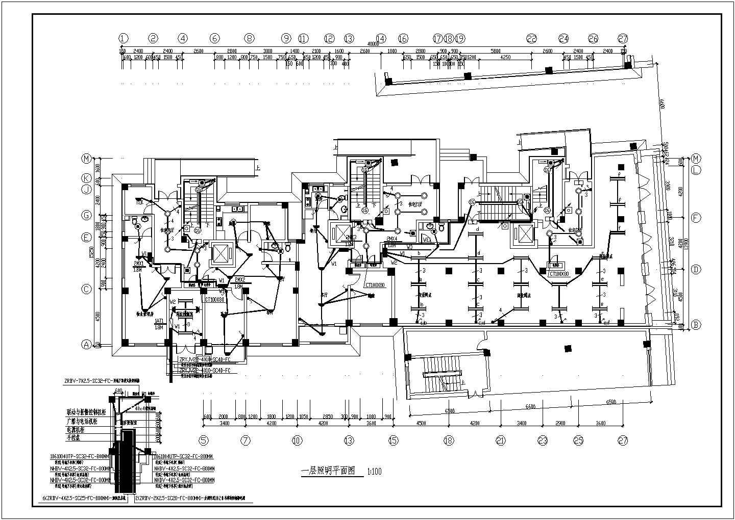 某11层（带一层地下室）高层住宅CAD电气施工图