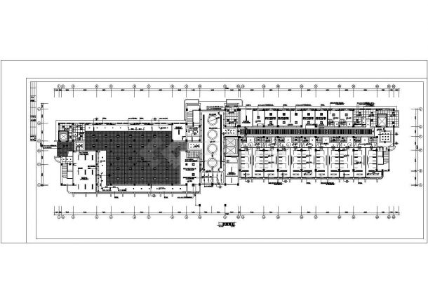 某地上九层医院建筑设计cad施工图-图一