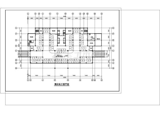 某高层酒店方案设计cad施工图纸-图一