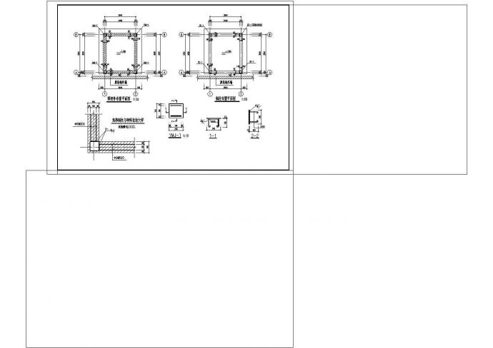 某工程钢结构室外观光电梯井道结构设计cad施工图_图1