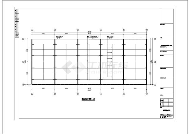 广西某12米跨度工程CAD施工图纸-图一