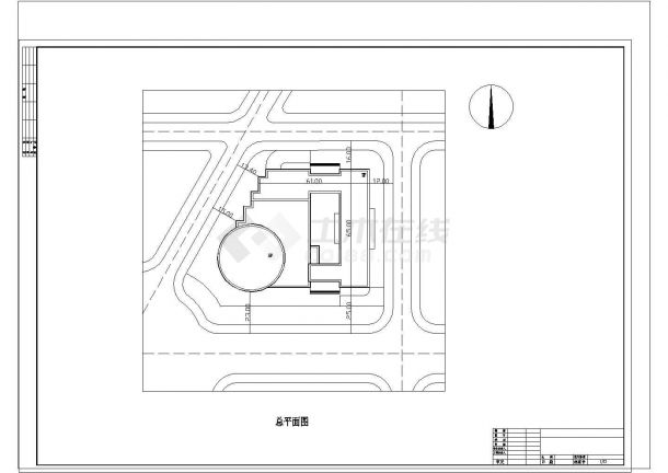 某购物中心初步设计方案建筑施工图-图一
