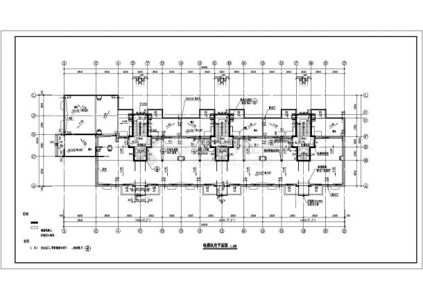 某高层住宅楼户型详细设计施工全套建筑方案CAD图纸-图二