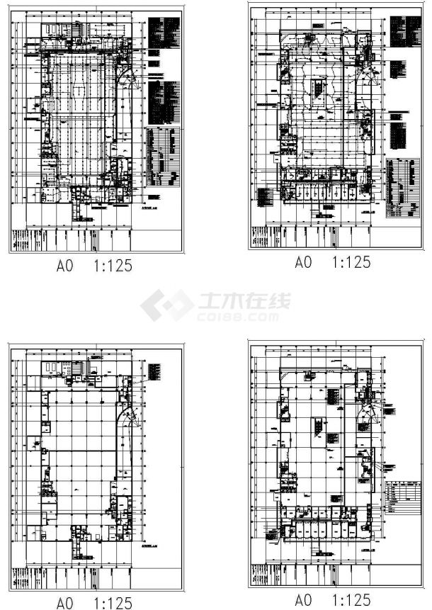 [江苏]综合购物中心全套电气施工图（完整供配电系统）-图一