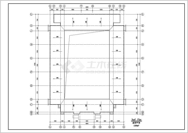 3层32个班级中学教学楼方案图CAD-图一