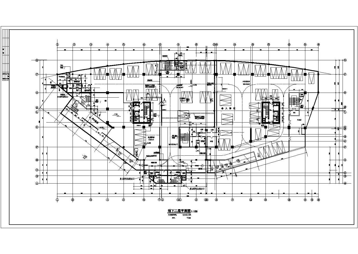 某高层住宅楼户型详细设计施工平立面CAD图纸全套