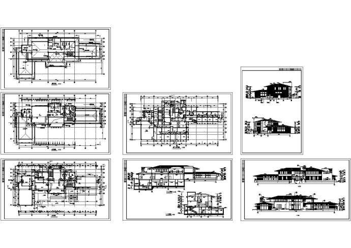 某大型会所装修方案设计CAD图_图1