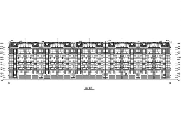 某高级住宅小区多层住宅施工图全套建筑平立面CAD图纸-图一