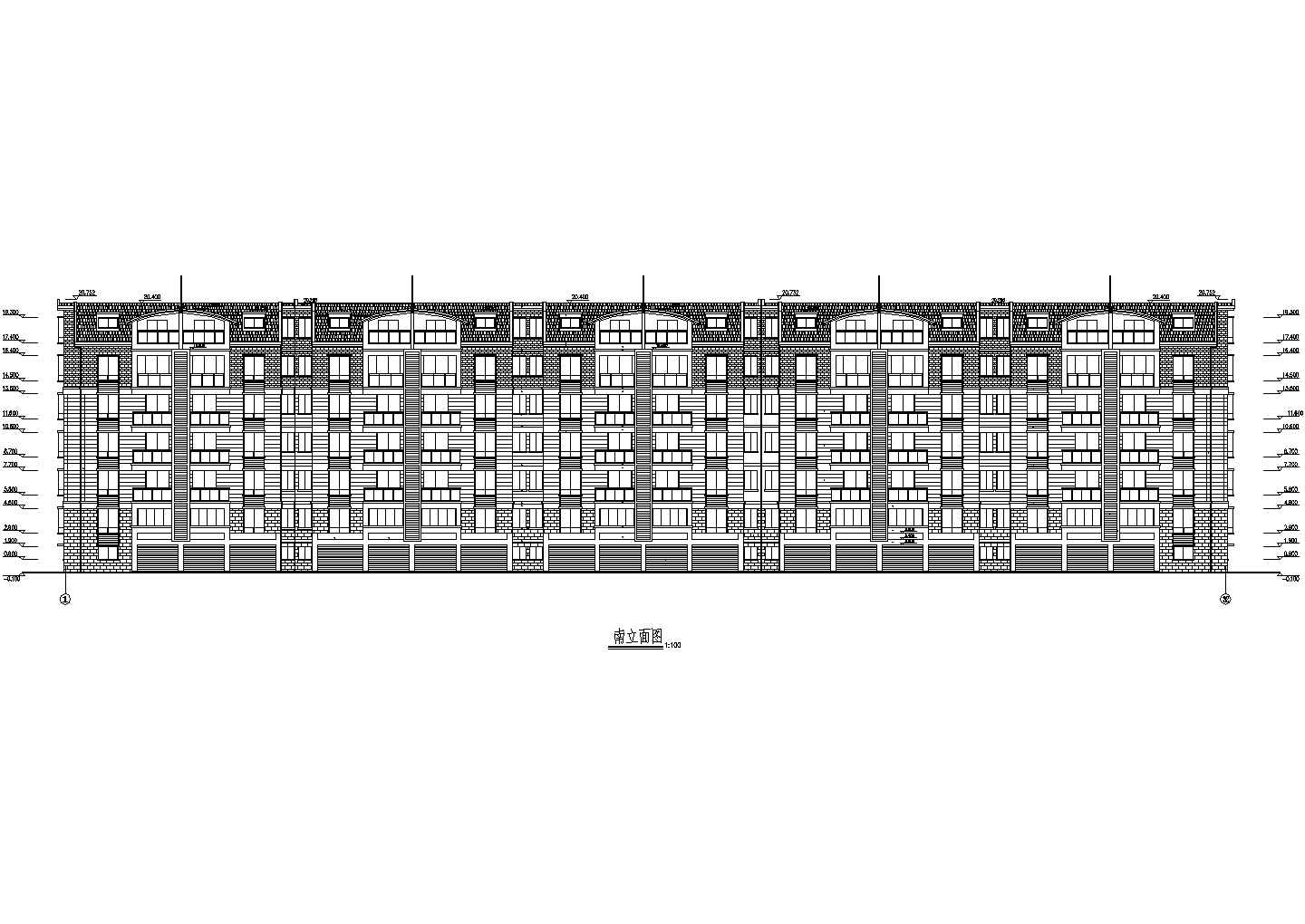 某高级住宅小区多层住宅施工图全套建筑平立面CAD图纸