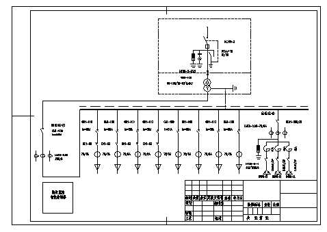 100KVA路灯监控智能控制器箱变系统设计cad图纸-图一
