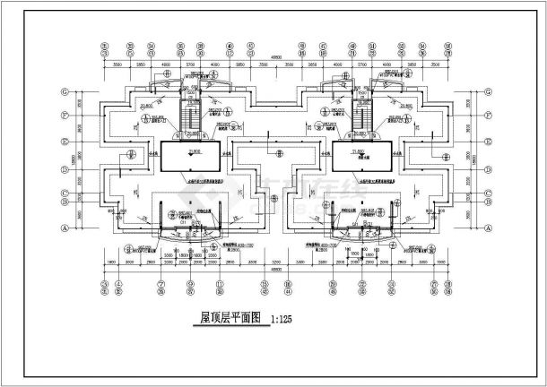 某公寓住宅楼详细设计施工全套建筑平立面CAD图纸-图一