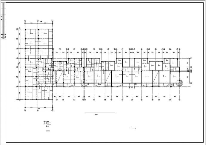 某六层混合结构住宅楼cad结构施工图纸_图1
