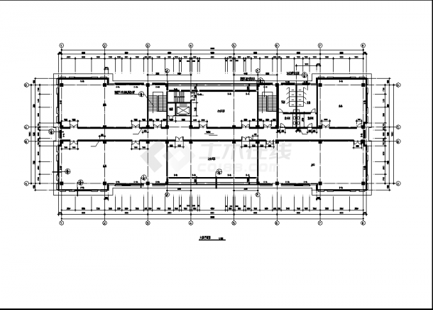 办公楼设计_广东二套多层欧式办公楼建筑设计施工cad图纸（含说明）-图二