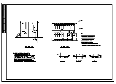 二层环卫公寓变配电间及柴油发电机工程电气施工cad图，共八张-图二
