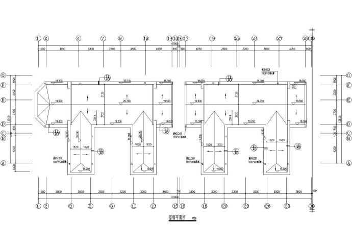 渭南市联谊小区7层砖混结构住宅楼全套建筑设计CAD图纸_图1