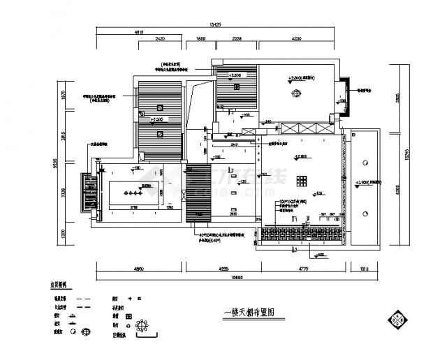 夏威夷三套美式别墅建筑设计施工cad图纸（含说明）-图一