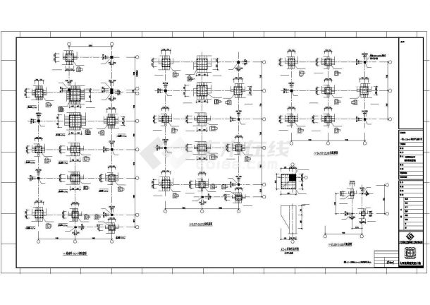 某电厂脱硫岛电控磨制cad综合楼设计结构施工工程图-图一
