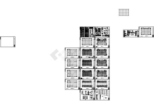 [贵州]3层框架结构教学楼结构施工图CAD-图一