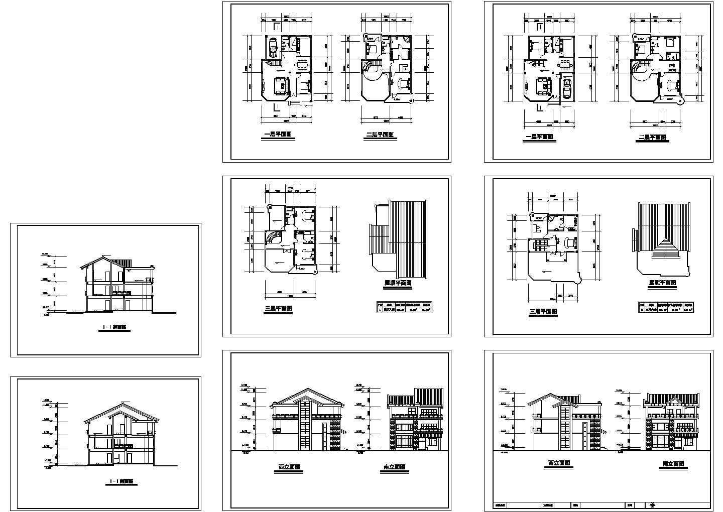 某地中海风格别墅建筑施工图