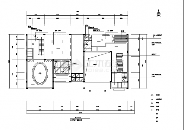 三套海景别墅住宅楼建筑设计施工cad图纸（含说明）-图一