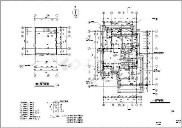 某地独栋别墅建筑设计参考规划图纸-图二