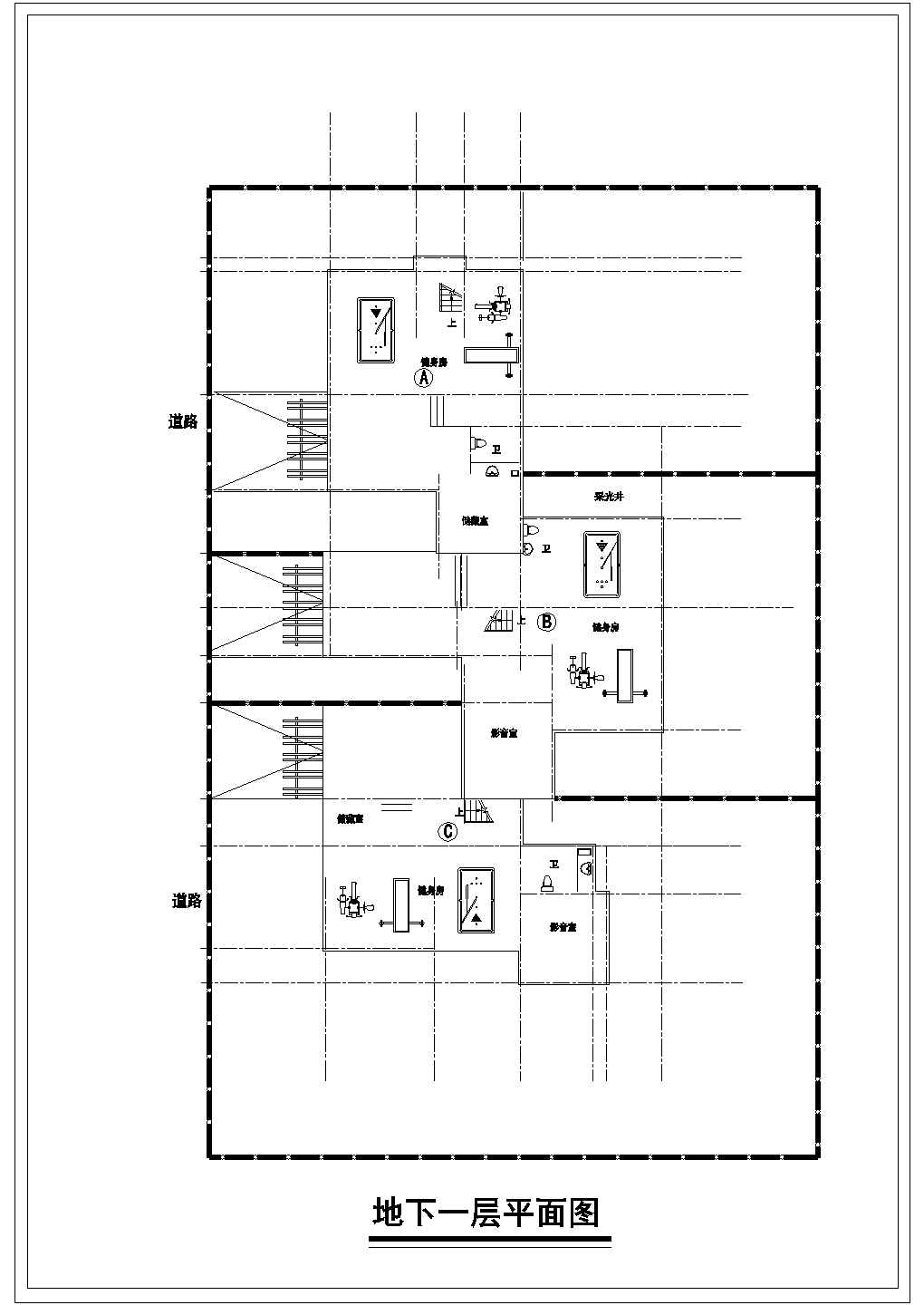 [江西]三层错联式别墅建筑施工图