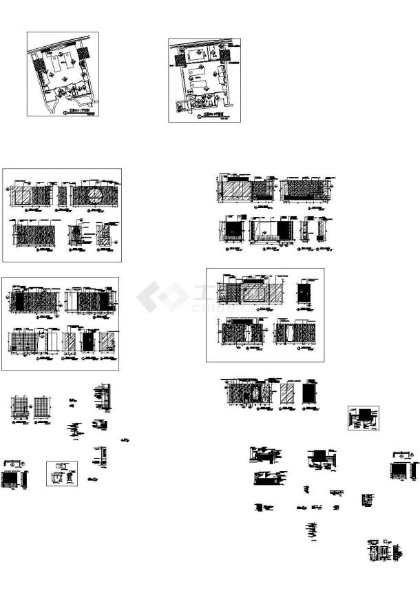 豪华酒店两套SPA房装修CAD全套图纸-图一