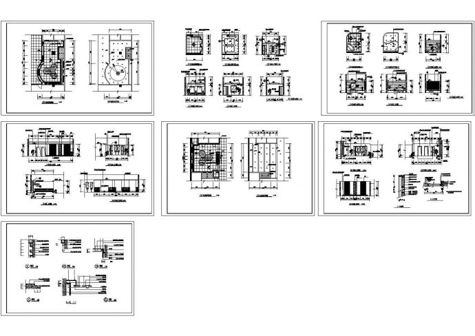 SPA(水疗)馆装修施工CAD全套图纸_图1