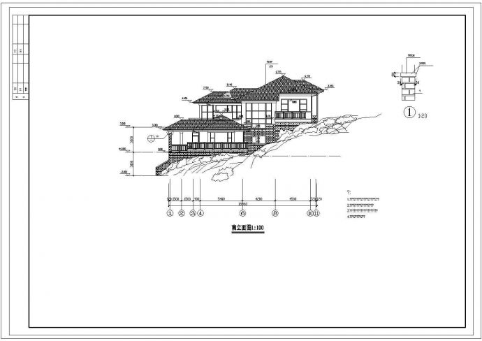 某市小型欧式别墅结构设计图纸_图1