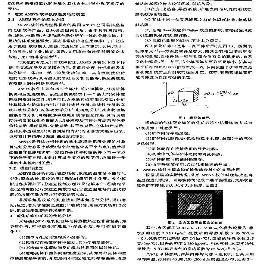 ANSYS软件应用之硫化矿石堆温度场数值模拟-图二