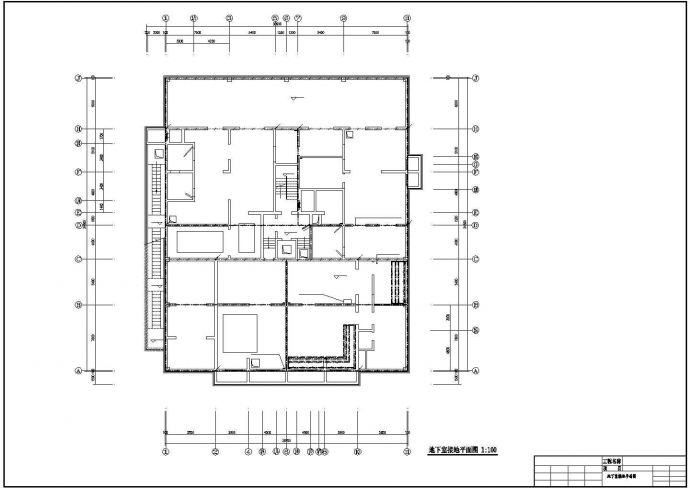某十二层住宅楼钢结构设计CAD平面图大样图_图1
