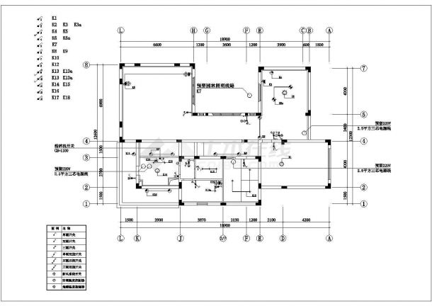 某住宅楼电气设计CAD平面图大样图图纸施工图-图一