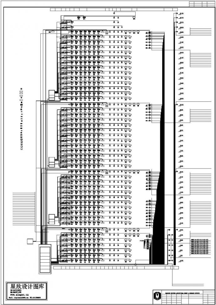 某明珠商务港弱电全套电气电力设计CAD系统平面图_图1