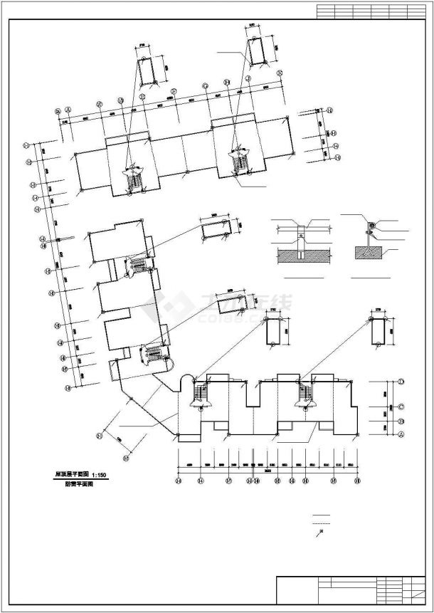 某住宅全套电气电力设计CAD系统平面图（标注详细）-图二