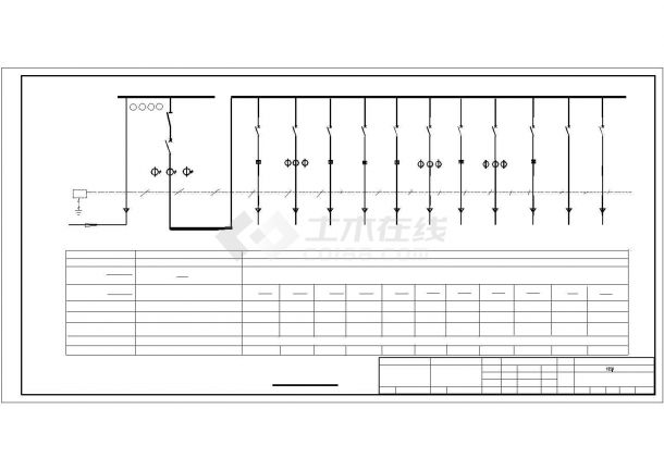 某广场105楼电气设计CAD完整详细平面图（含施工说明）-图二