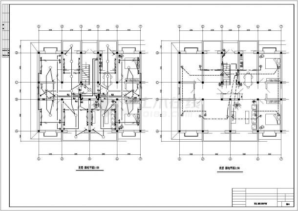 某经典住宅楼电气设计CAD完整详细平面图-图一