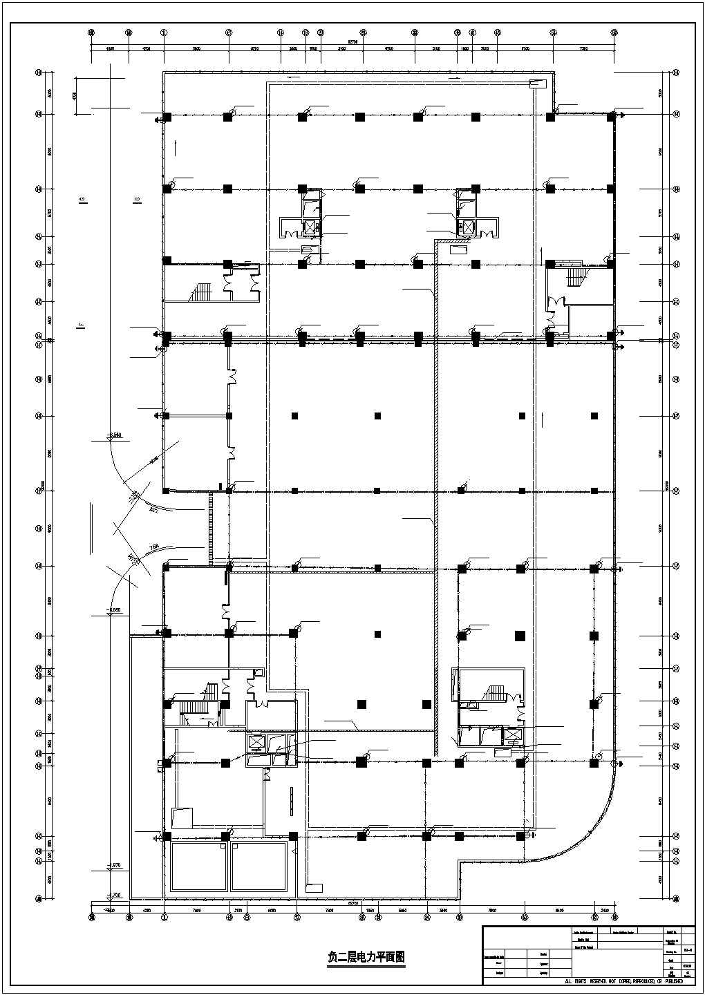 鹏泰国际财富大厦防雷接地电气设计CAD完整详细平面图（图纸内容齐全）