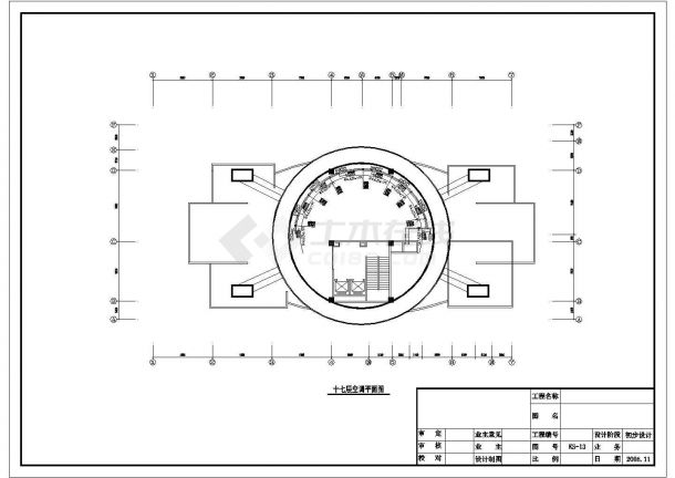 某国际大酒店空调设计图纸施工CAD图纸-图二