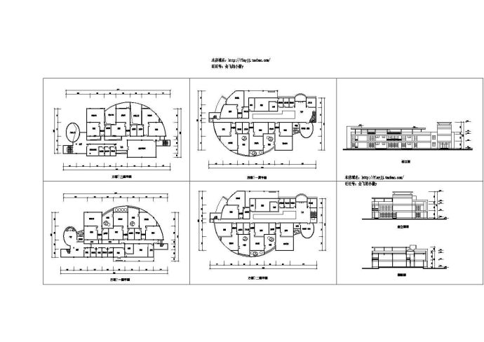 长55.9米 宽25.5米 2层建筑设计施工图_图1