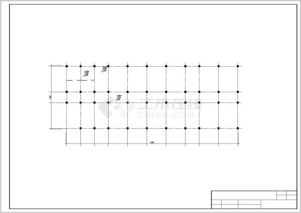 锦州市中央街某学校4340平米局五层框架结构教学楼建筑设计CAD图纸-图一