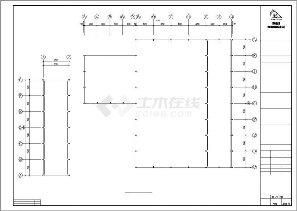 漳州某公司钢结构工程CAD施工图纸-图一