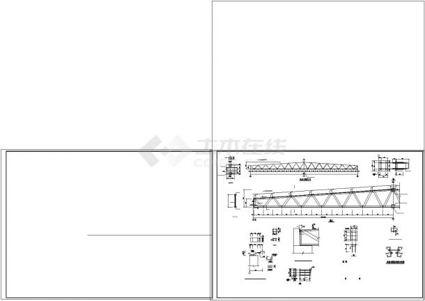 厂房设计_某21米厂房设计建筑结构cad施工图-图二