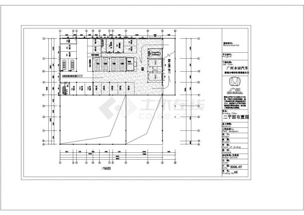 某精典本田4S店建筑设计全套参考CAD详图-图一