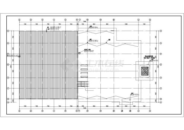 两层凯迪拉克4S店建筑设计施工图-图一